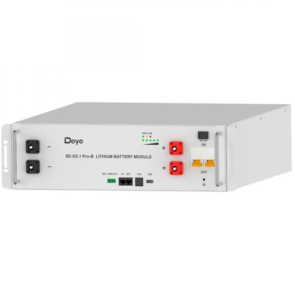 Акумуляторна батарея Deye LiFePO4 48-100 Ah 5,1 kWh Deye (SE-G5.1 Pro-B)